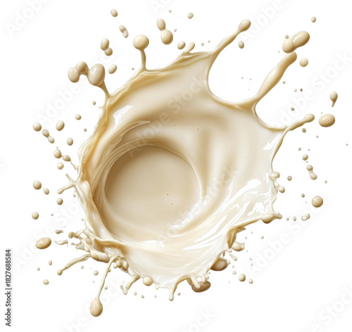 milk liquid splashing