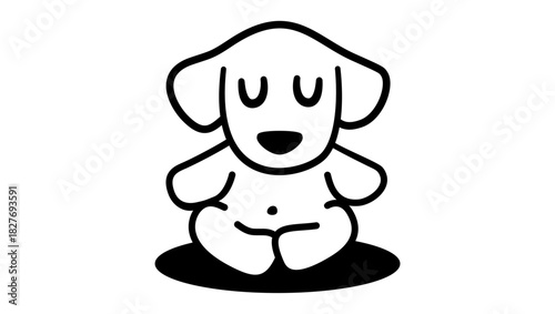 Dog toy symbol, black isolated silhouette