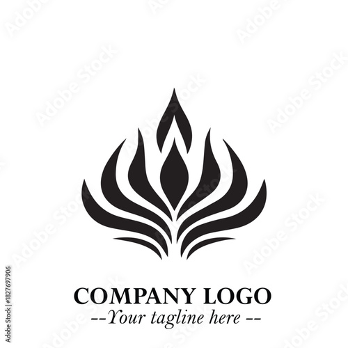 Elegant Black Crown Logo Symbol on a Clean White Background for Premium Branding Design