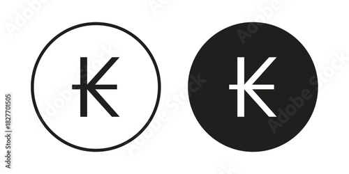 Kip icons Concepts. black solid and line stroke designs for web and app use