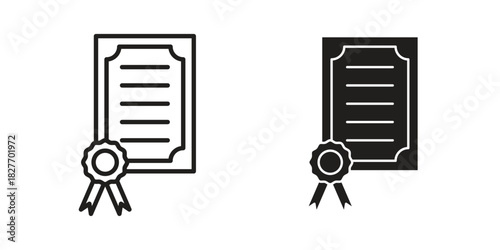 License icons Concepts. black solid and line stroke designs for web and app use
