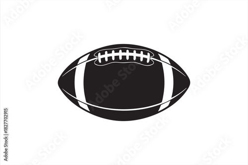 Classic American football icon for sports design and competition themes