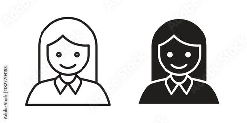 Nurse icons Concepts. black solid and line stroke designs for web and app use