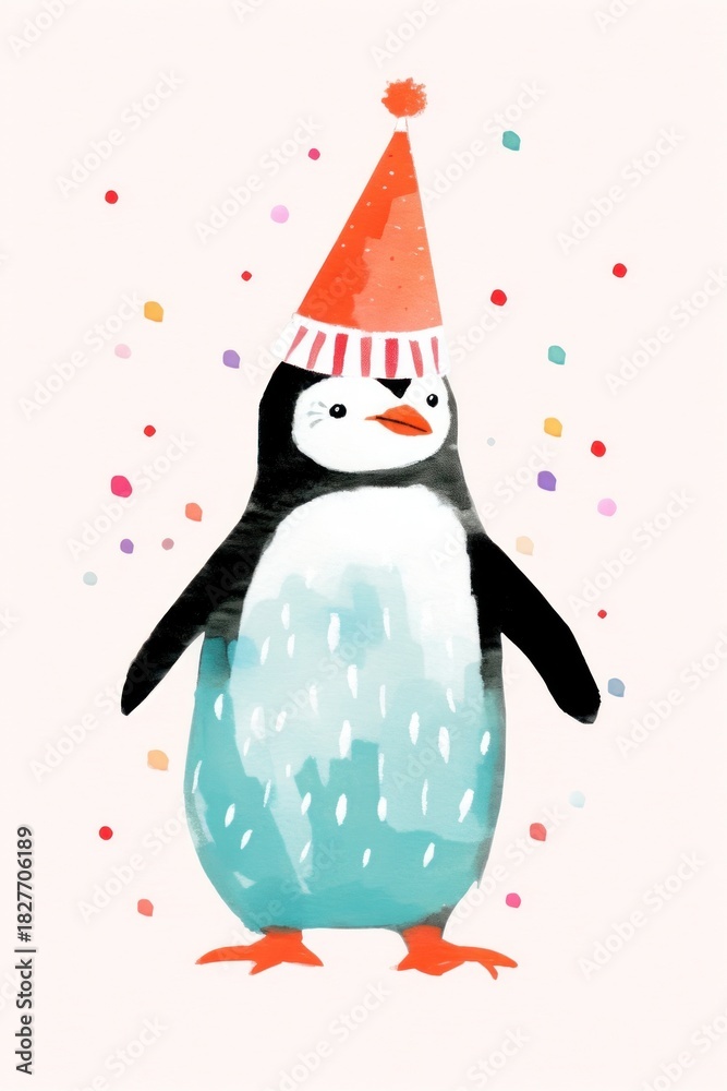 Fototapeta premium Penguin animal cute bird.