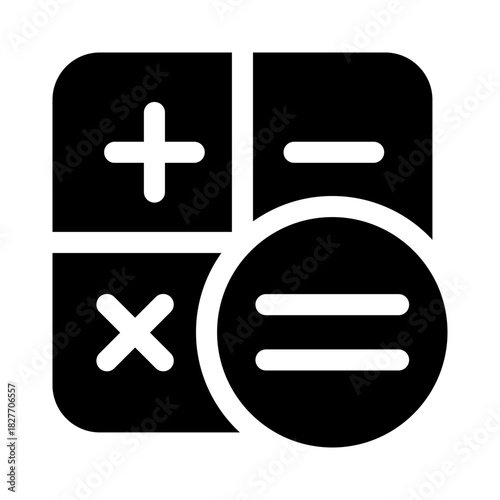 Calculator icon design template