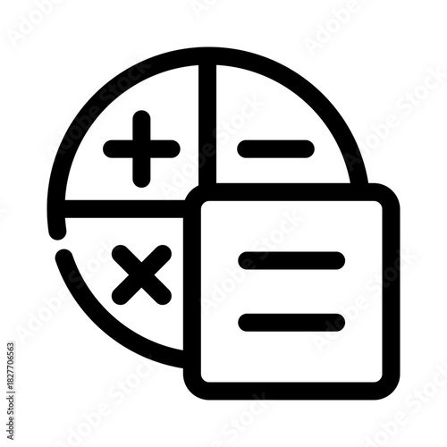 Calculator icon design template