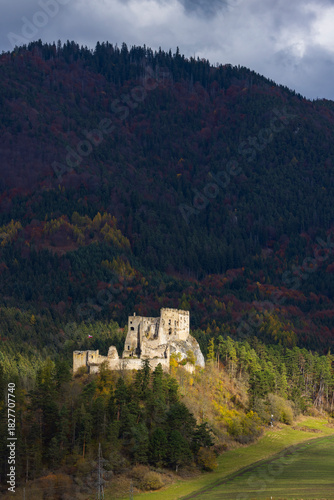 Wallpaper Mural Likavka Castle ruins standing high on a hill Torontodigital.ca