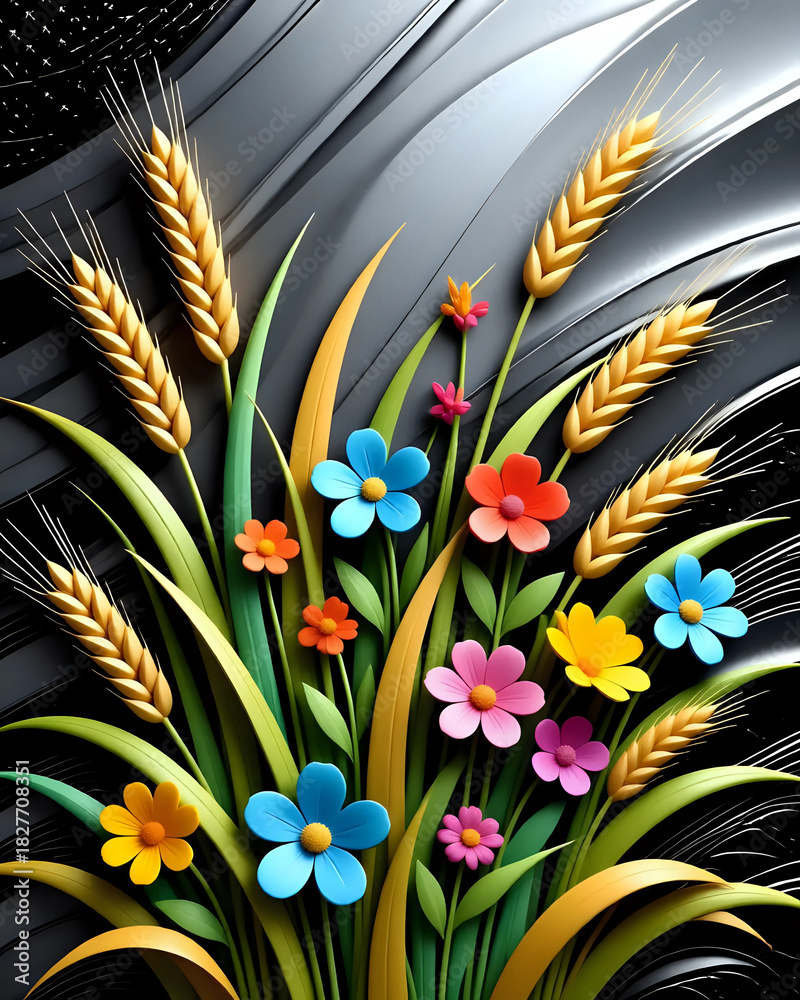 Obraz premium Abstract floral background
