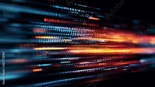 Wallpaper Mural dynamic background, flowing code and digital data streams Torontodigital.ca