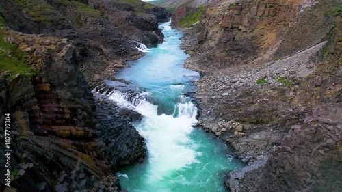 With the largest number of basalt rock columns in Iceland Studlagil is one of Iceland's hidden gems.