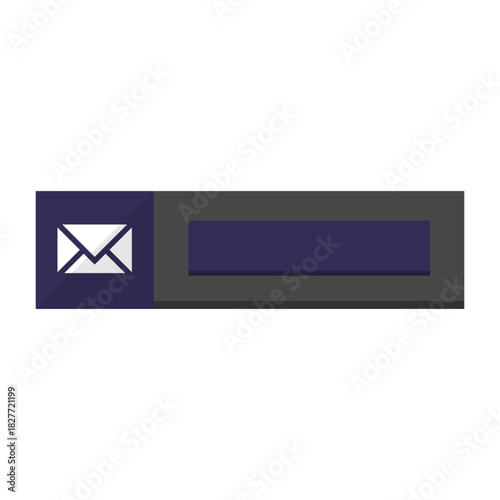 Subscribe mail bar mock up social media