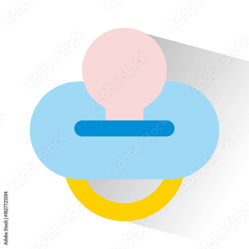 Soother Flat Design Icon