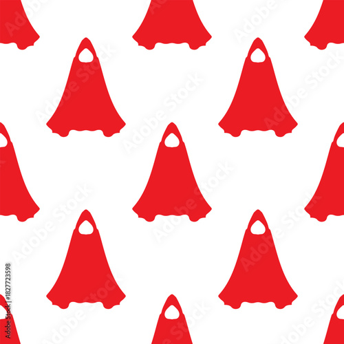 dark robes seamless pattern isolated on transparent background.