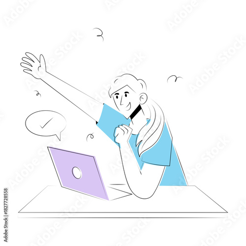 A sketchy style illustration showing a deal done