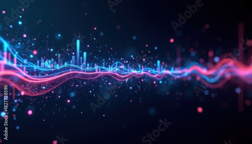 Abstract music background dynamic sound waves and light effects visual abstract music featuring dynamic sound waves captivating patterns and vibrant light effects