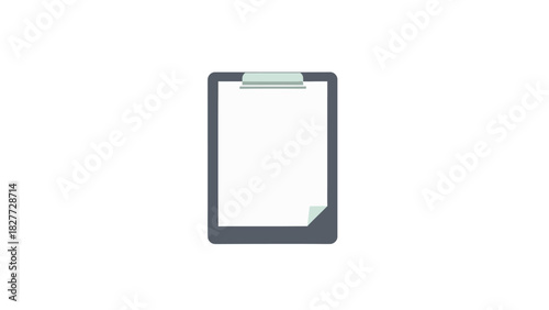 Clipboard with blank paper, ready for notes or a checklist.