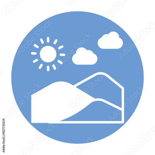 Desert Vector icon which can easily modify or edit