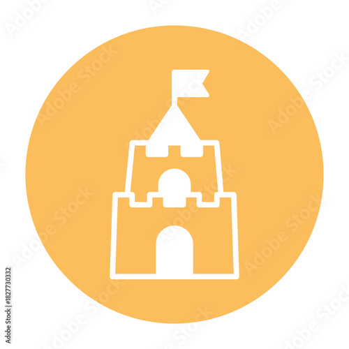 Castle Vector icon which can easily modify or edit