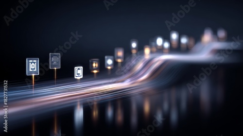 dynamic digital flow graph with bright