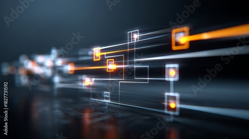 dynamic digital flow graph with bright