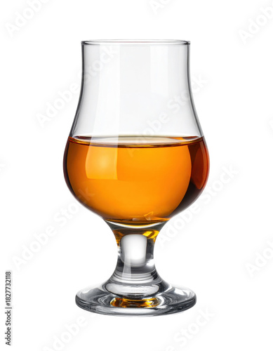 The definitive witblits, a powerful and traditional unaged brandy from south africa, perfectly isolated on white background for a raw and historic style