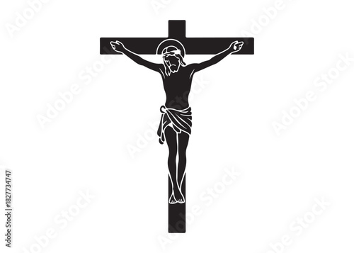 jesus cross logo silhouette vector, crucified Jesus Christ silhouette vector illustration, Jesus on Cross logo silhouette, jesus christ crucifixion of Jesus christian religious god logo silhouettes