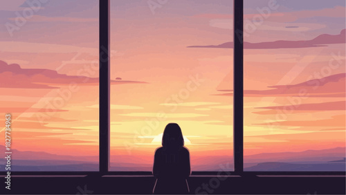 Vector Dream A Christmas Winter Escape, Solitude at Sunset