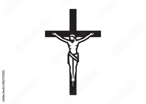 jesus cross logo silhouette vector, crucified Jesus Christ silhouette vector illustration, Jesus on Cross logo silhouette, jesus christ crucifixion of Jesus christian religious god logo silhouettes