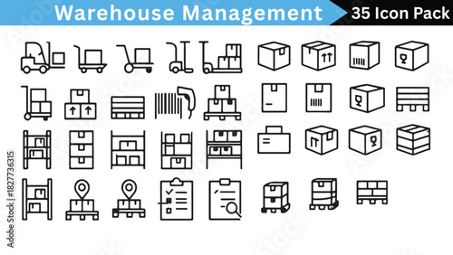 Modern icon set with diverse color palette and classic typography