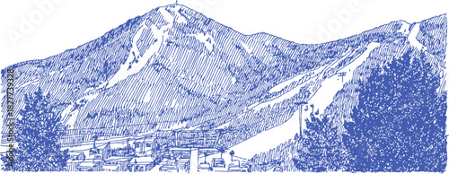 annetdebar_Sketch_of_a_mountain_ski_resort_with_chairlifts_an_2e8b56e6-ef8c-44fe-8e07-98bba842498b_2_traced