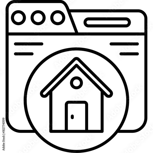 Home Page Outline Icon