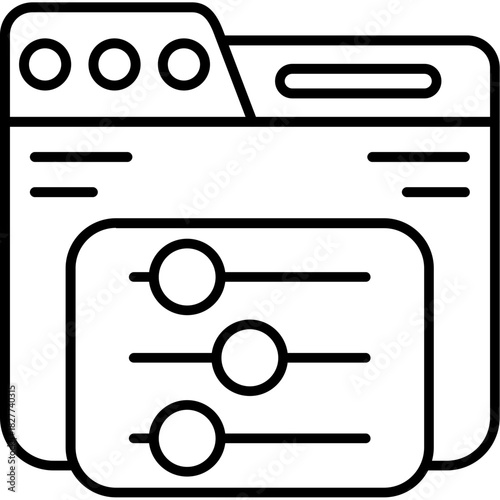 Slider Outline Icon