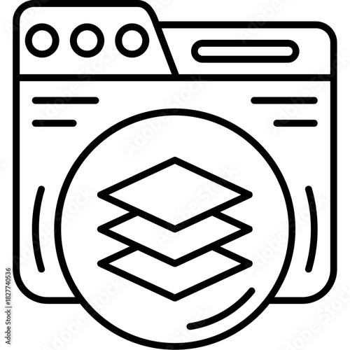 Layer Panel Outline Icon