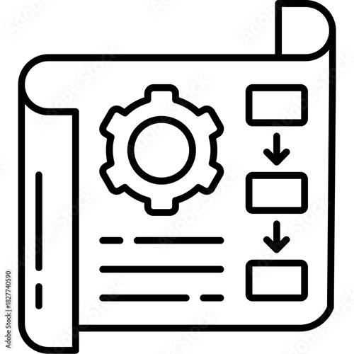 Project Settings Outline Icon