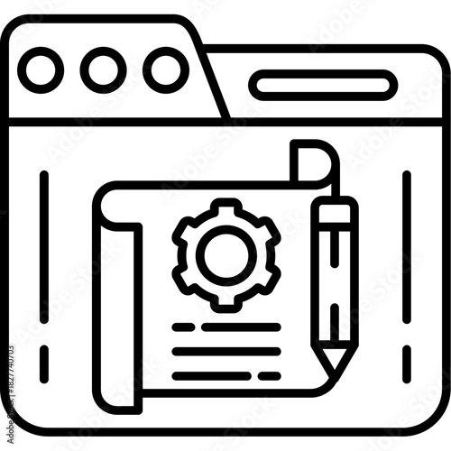 Prototype Link Outline Icon