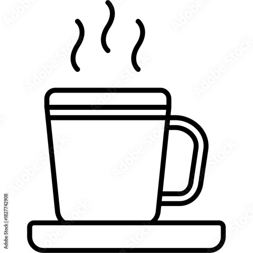 Tea Cup Outline Icon