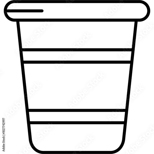Plastic Cup Outline Icon