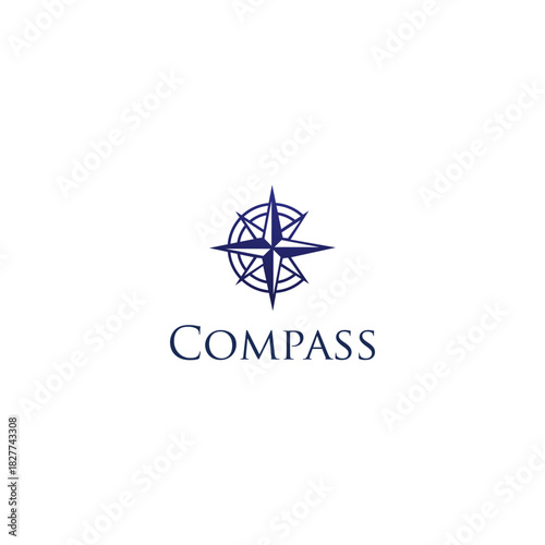 compass logo, icon, symbol design template