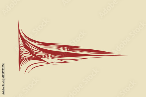 outline flame doodle vector image