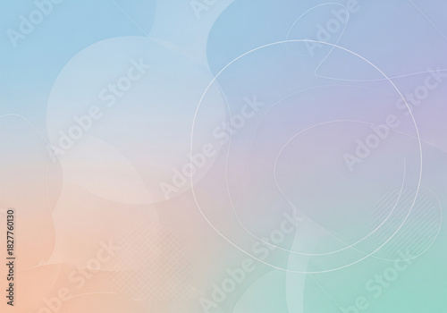 Pastel Multicolor Abstract Circles