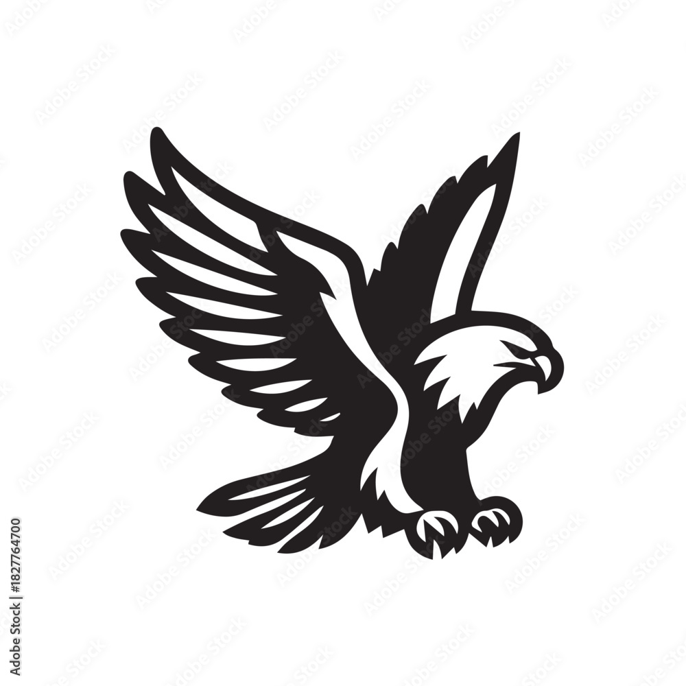 Obraz premium vector eagle illustration