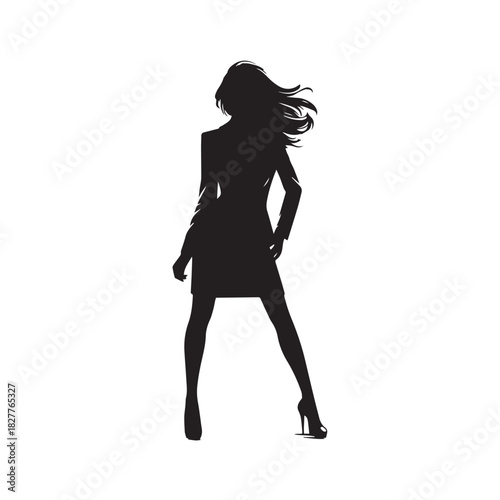 silhouette of a girl