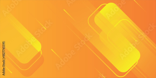 Abstract orange and yellow geometric background. Dynamic shapes composition. cool geometric poster