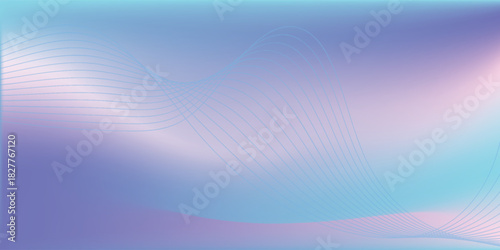Pastel background with pink blue gradients sky. Soft color gradation banner. Morning, sunset, evening backdrop. Pink clouds in blue sky. eps10