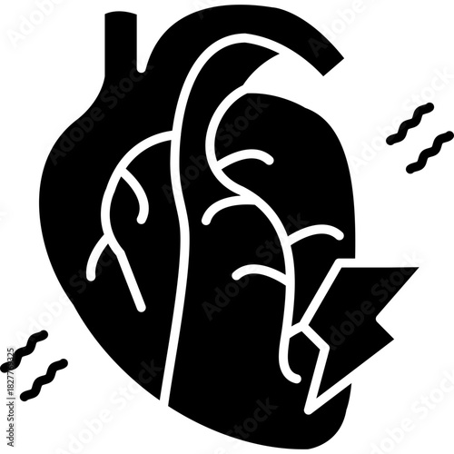 Heart Attack Icon Vector Element