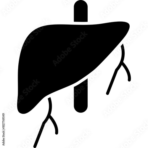 Liver Icon Vector Element
