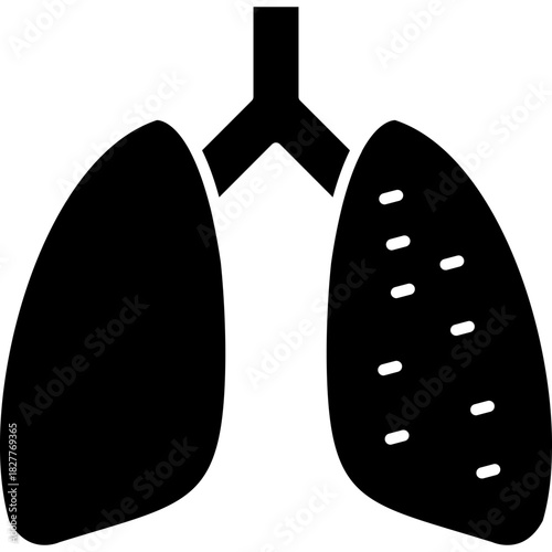 Pneumonia Icon Vector Element