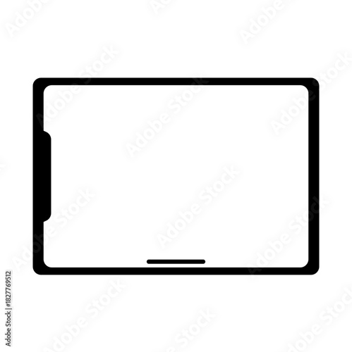Tablet Mockup Vector Illustration – Minimal Digital Device Frame