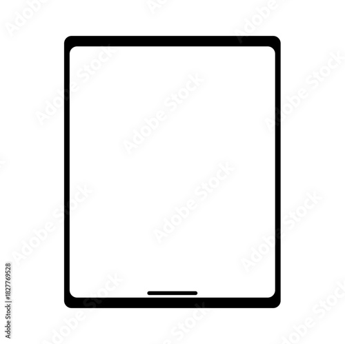 Tablet Mockup Vector Illustration – Minimal Digital Device Frame