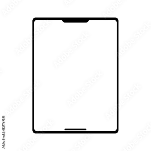 Tablet Mockup Vector Illustration – Minimal Digital Device Frame